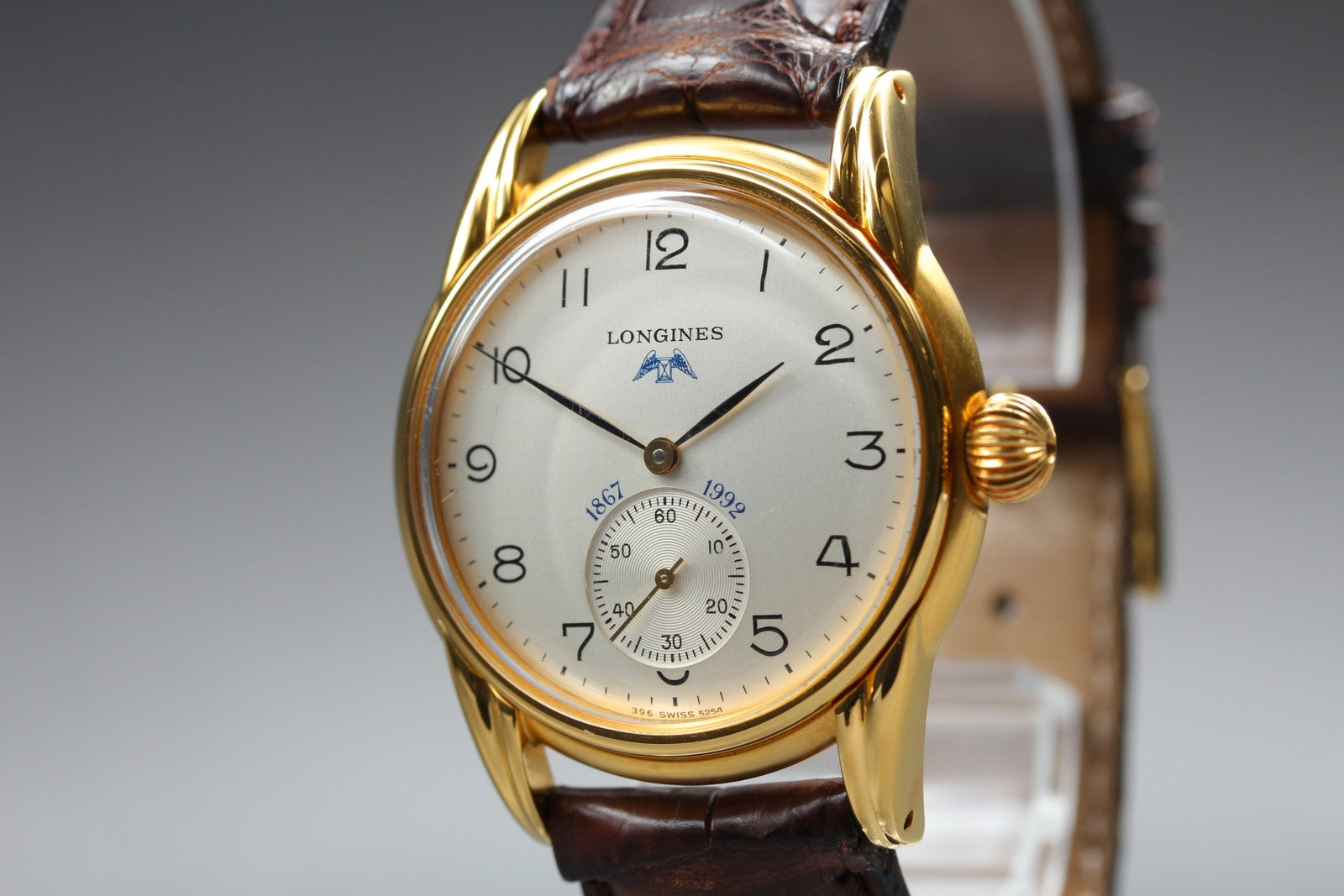 Vintage LONGINES 125th Anniversary 5254 Manual Men's Watch 33mm JAPAN
