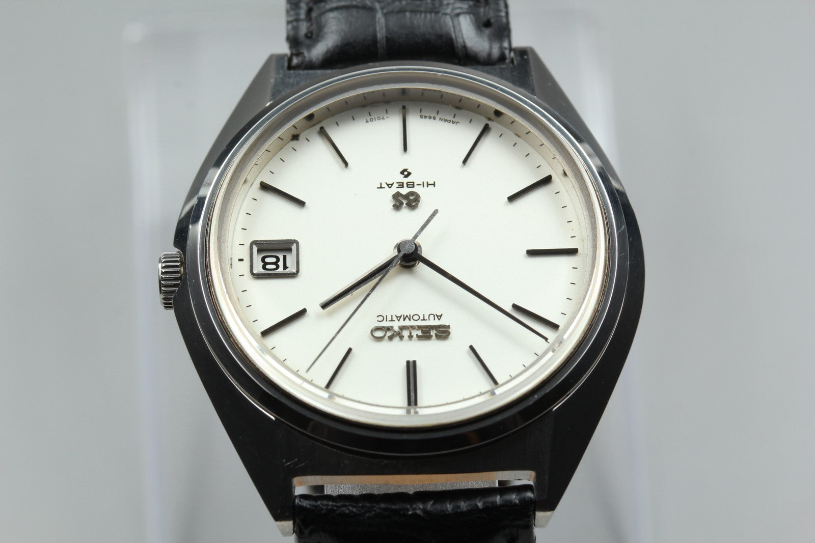 overhauled Vintage SEIKO Grand Seiko 5645-7010 Silver Dial Men's Watch 35mm JP