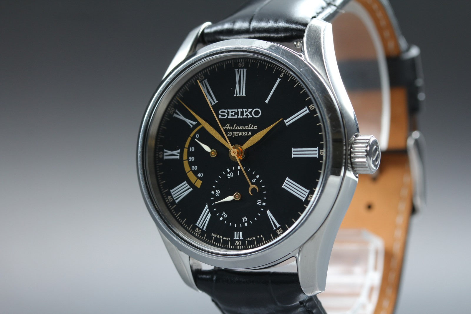 SEIKO Presage 6R27-00G0 SARW013 Black Dial 40mm Men's Automatic Watch JAPAN