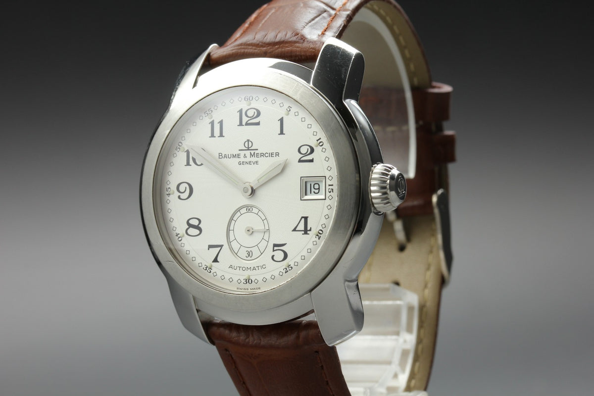 BAUME＆MERCIER Capeland MV045221 Automatic White Date Men's Watch 39mm JAPAN