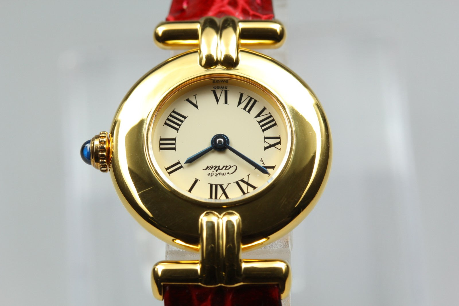 Vintage[Near MINT- Box] Cartier Must Colisee Vermeil 590002 Women's Quartz Watch