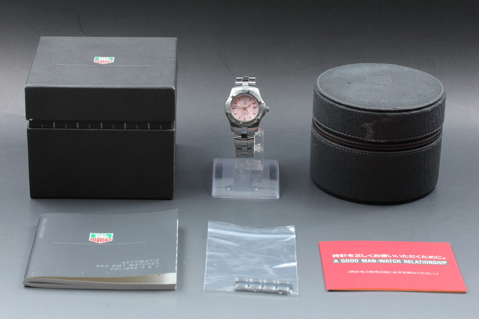 TAG HEUER Aquaracer WN2310 Automatic Pink Women's Watch 22mm JAPAN Exc+5*Box