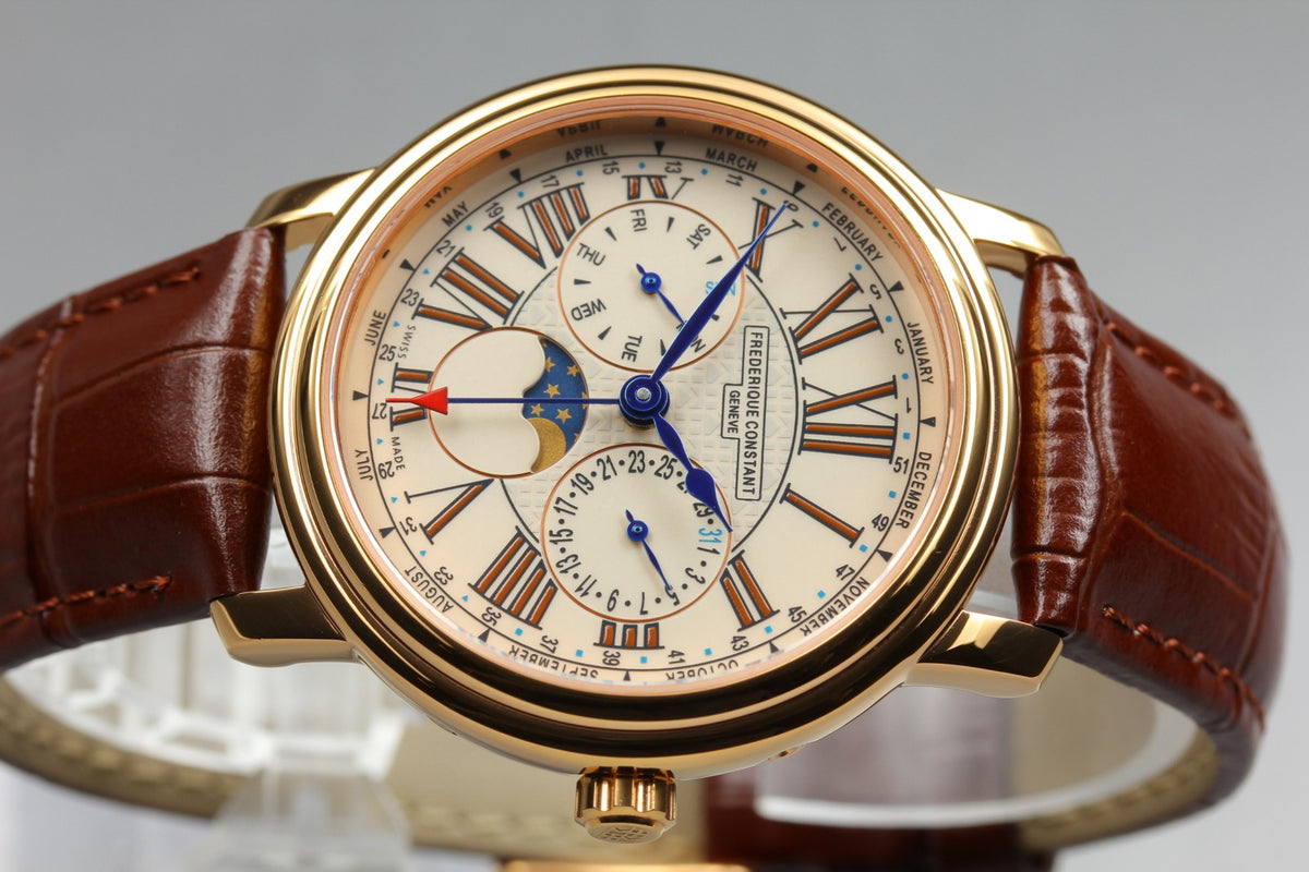 Overhauled FREDERIQUE CONSTANT FC-270X3P4/5/6 Quartz Men's Watch 38mm From JAPAN