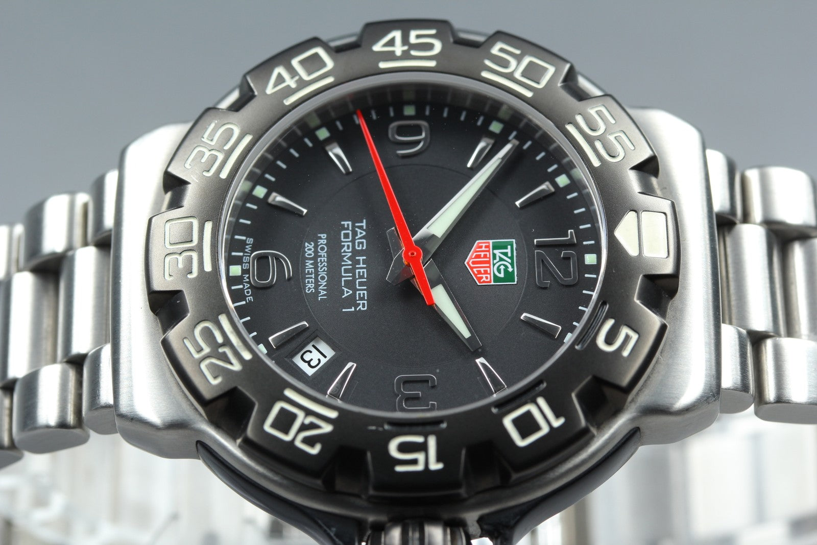 New Batt TAG Heuer Formula 1 WAC1110-0 Quartz Black Men's Watch 40mm JAPAN Box