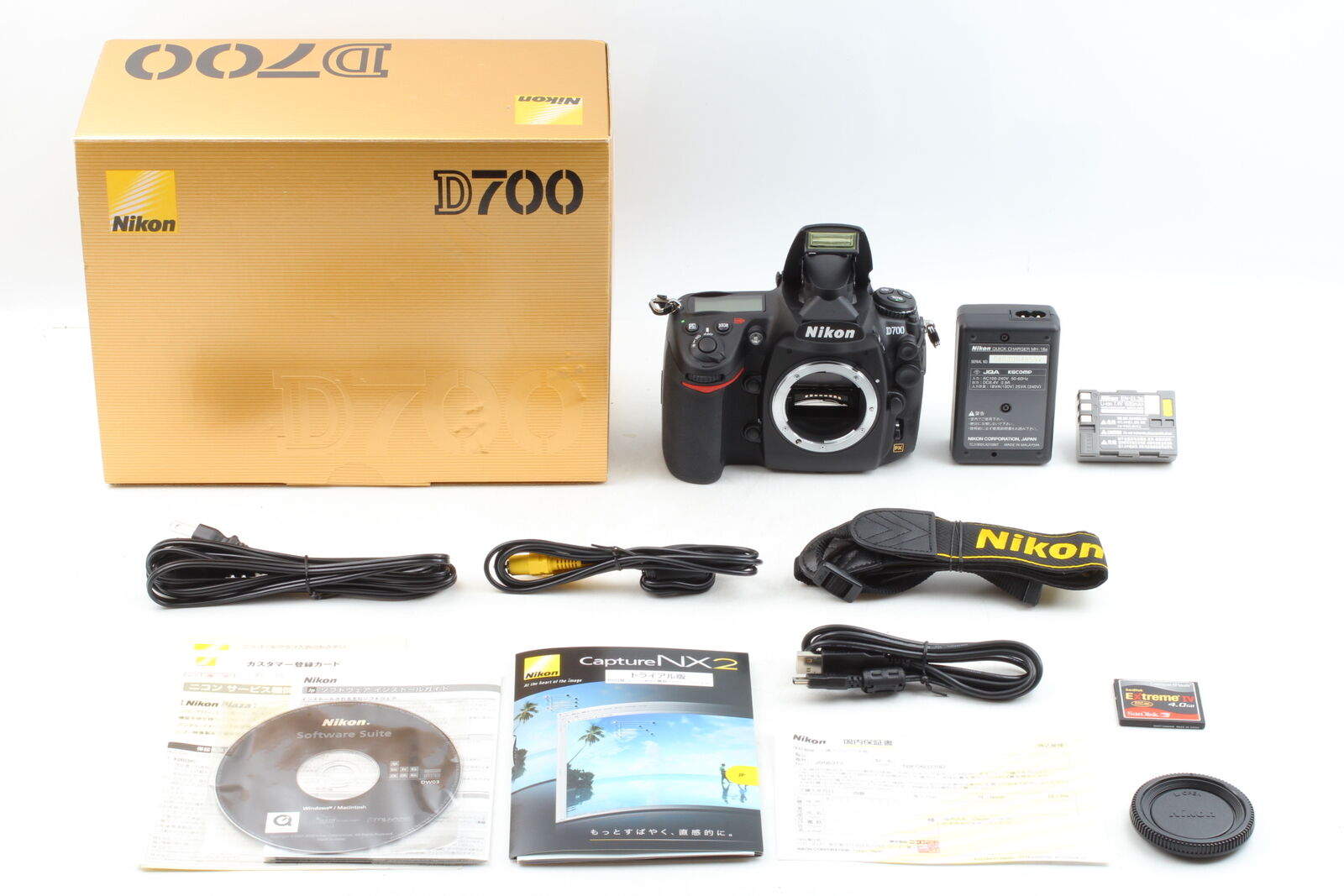 Count 34 [Boxed Top MINT CF4g] Nikon D700 12.1MP Digital SLR Camera From JAPAN