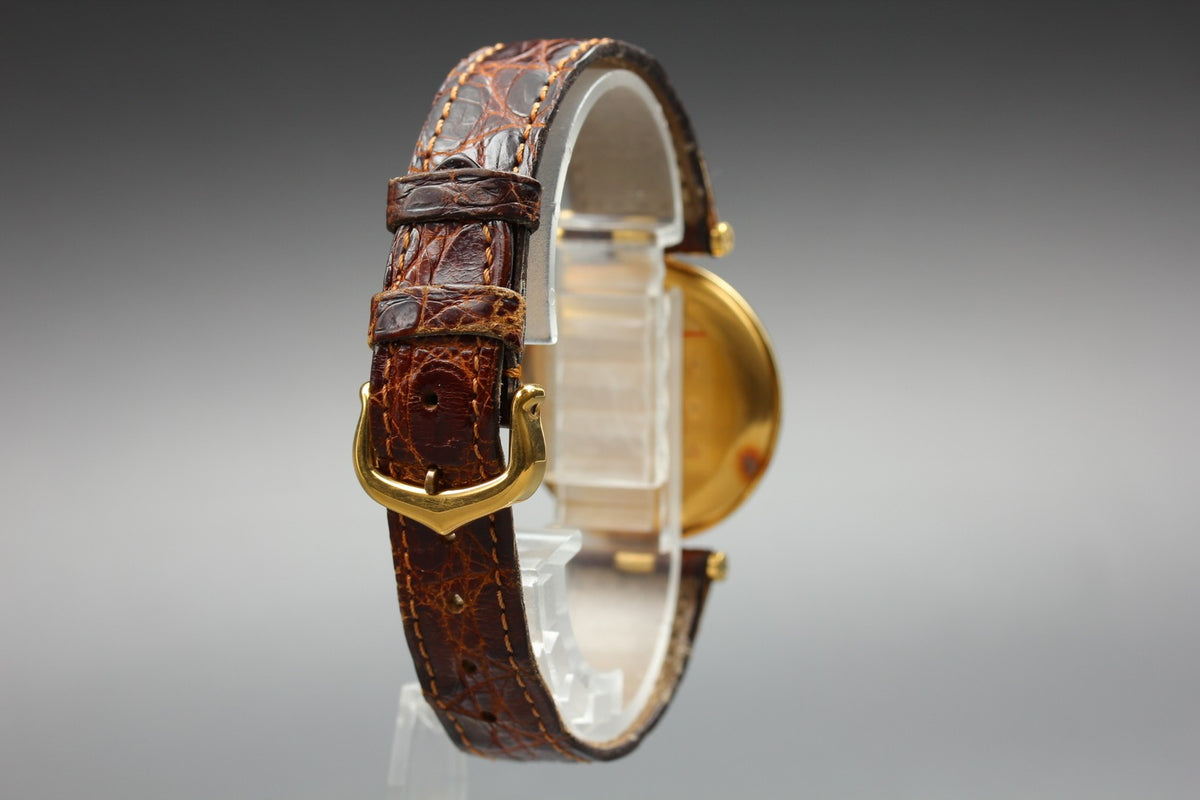 Vintage Cartier Must de Cartier Vendome 590003 Vermeil 925 Quartz Women's Watch