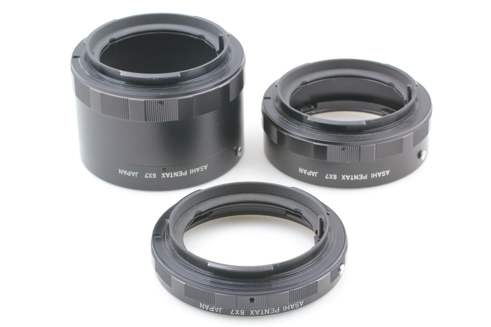 [Exc+5 W/CAP] Asahi Pentax 6x7 Auto Extension Tube Ring 1 2 3 From JAPAN