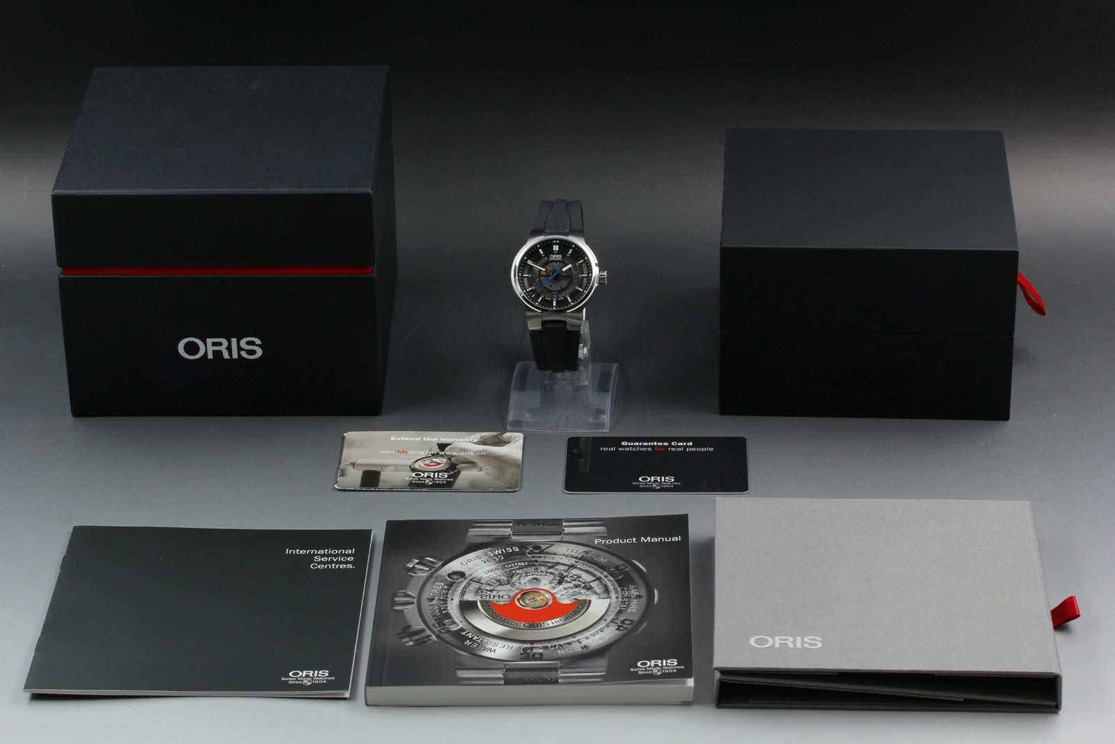 [Near MINT- Box] ORIS Williams Engine Date 7740 Black 42mm Automatic Men's Watch