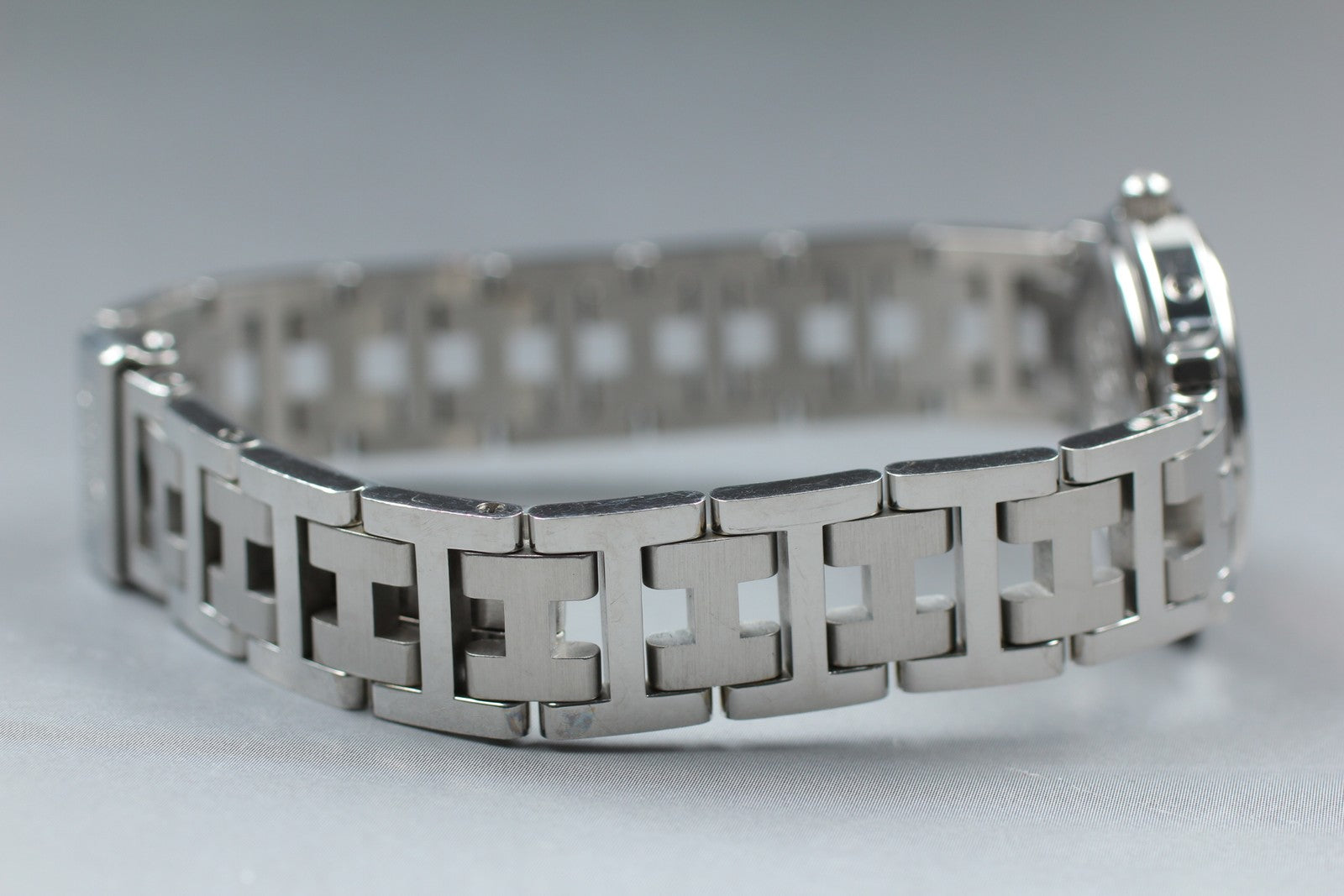 [Exc+5 Box] Hermes Clipper CL4.210 24mm Silver Woman's Quartz Watch JAPAN