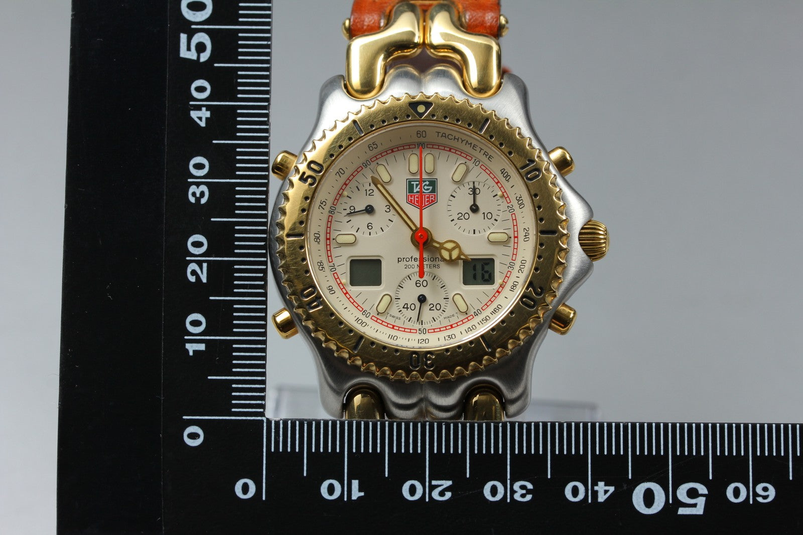 Vintage [Exc+4 Box] TAG HEUER S/el CG1123-0 Chronograph Quartz Men's Watch