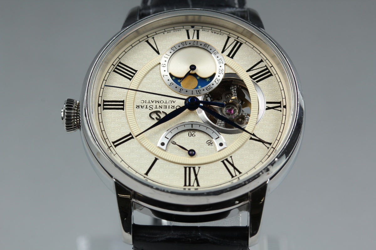 ORIENT STAR Mechanical Moon Phase F7X6-UAC0 40mm Automatic Men's Watch JAPAN