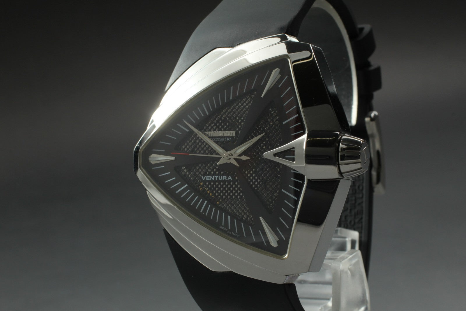 HAMILTON Ventura H246551 Black Dial Automatic Men's 26J Watch XXL 46mm JAPAN