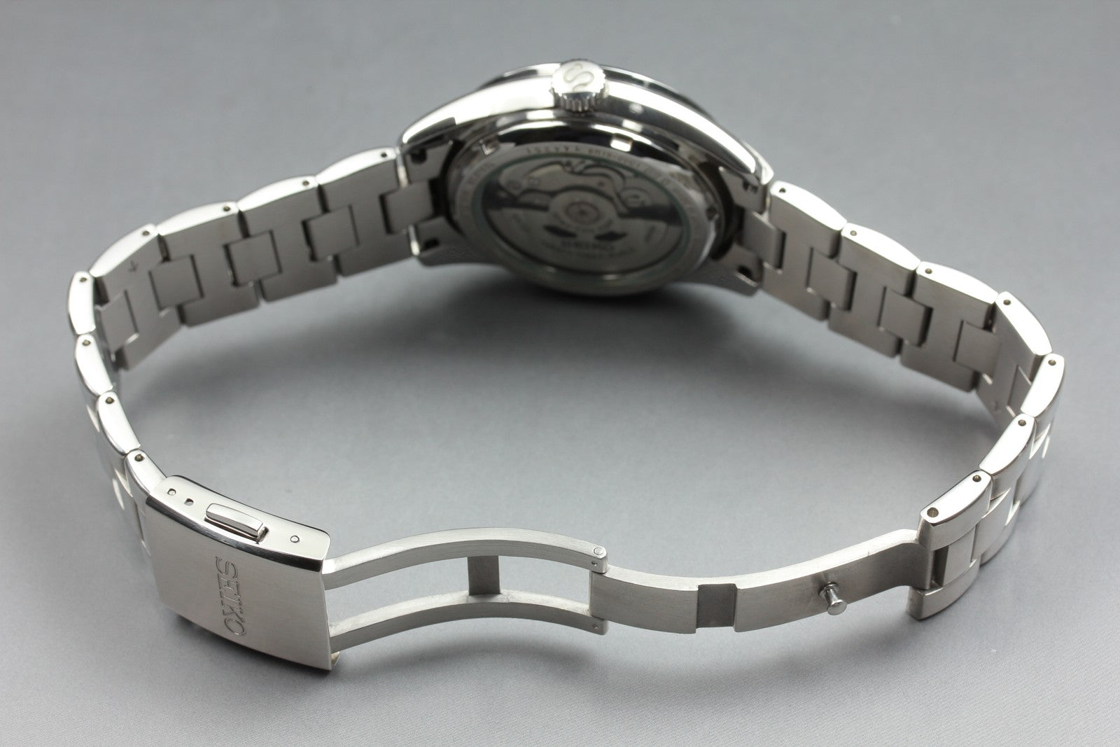 SEIKO Mechanical 6R15-00C1 Automatic White Dial Date Men's Watch 37mm From JAPAN