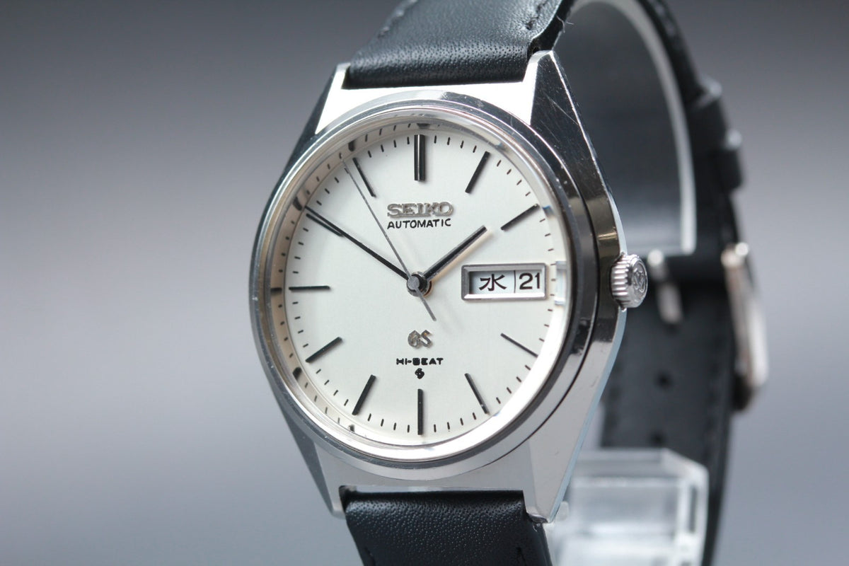 overhauled SEIKO Grand Seiko GS 5646-7010 Silver Manual Men's Watch 35mm JAPAN