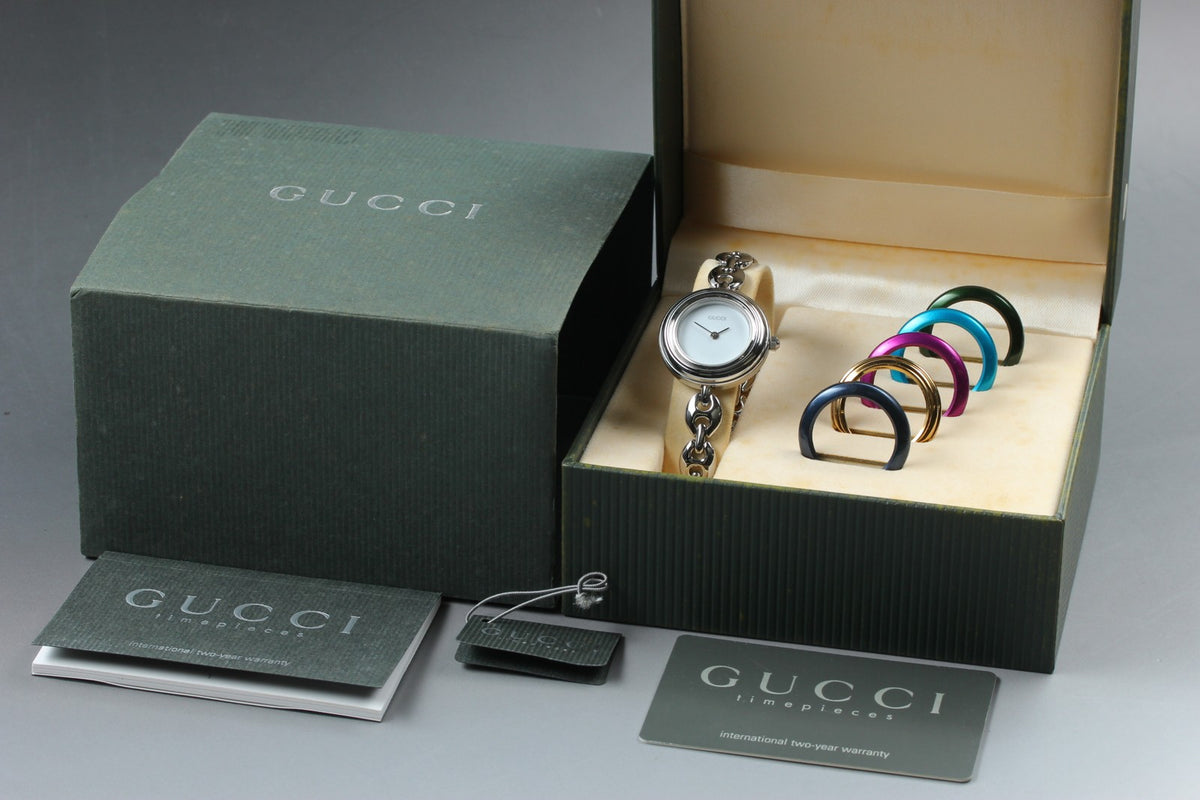 [Overhauled] Gucci Change Bezel 11/12.2L 6 Colors Silver Women's Watch Box