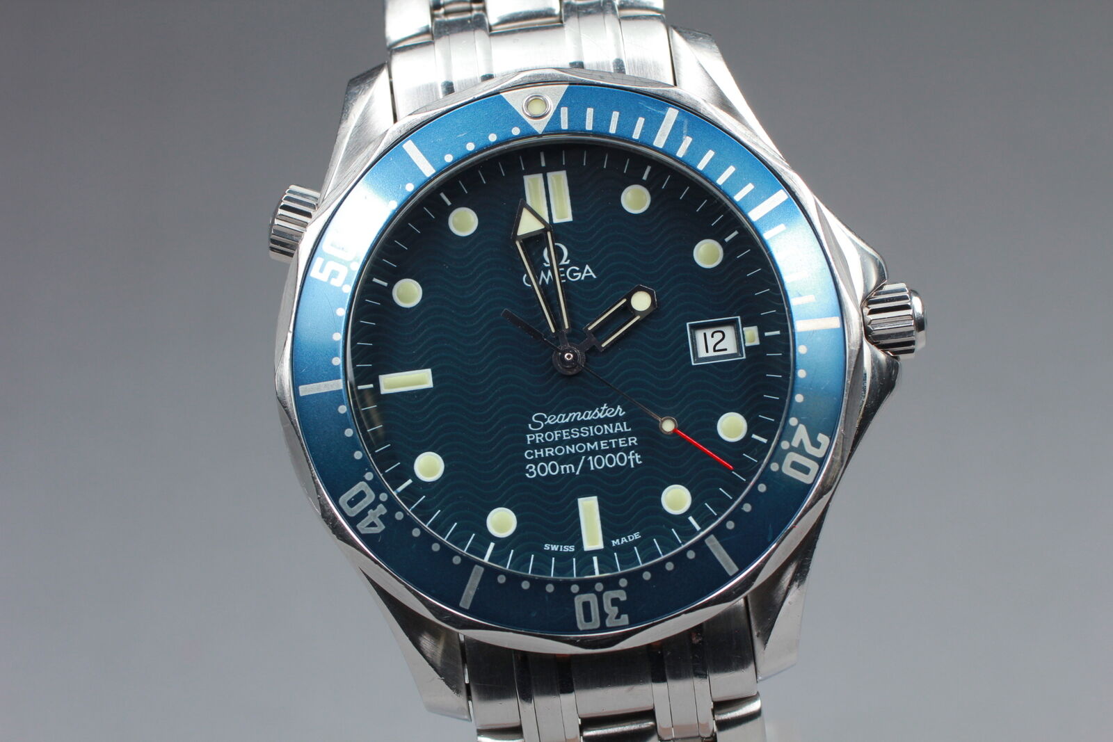 Overhauled [Exc+5 Box] Omega Seamaster 2531.80 Automatic Blue Dial Mens Watch JP