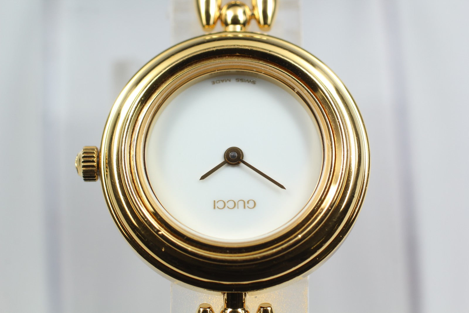 Vintage Gucci Change Bezel 11/12.2 Gold 26mm Bracelet Women's Quartz Watch