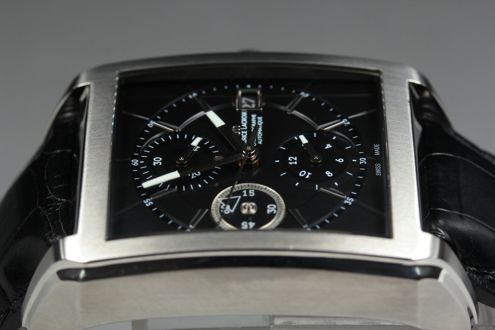 Maurice Lacroix Cronograph PT6197-SS001-330 Automatic Men's Watch 37mm JAPAN Box
