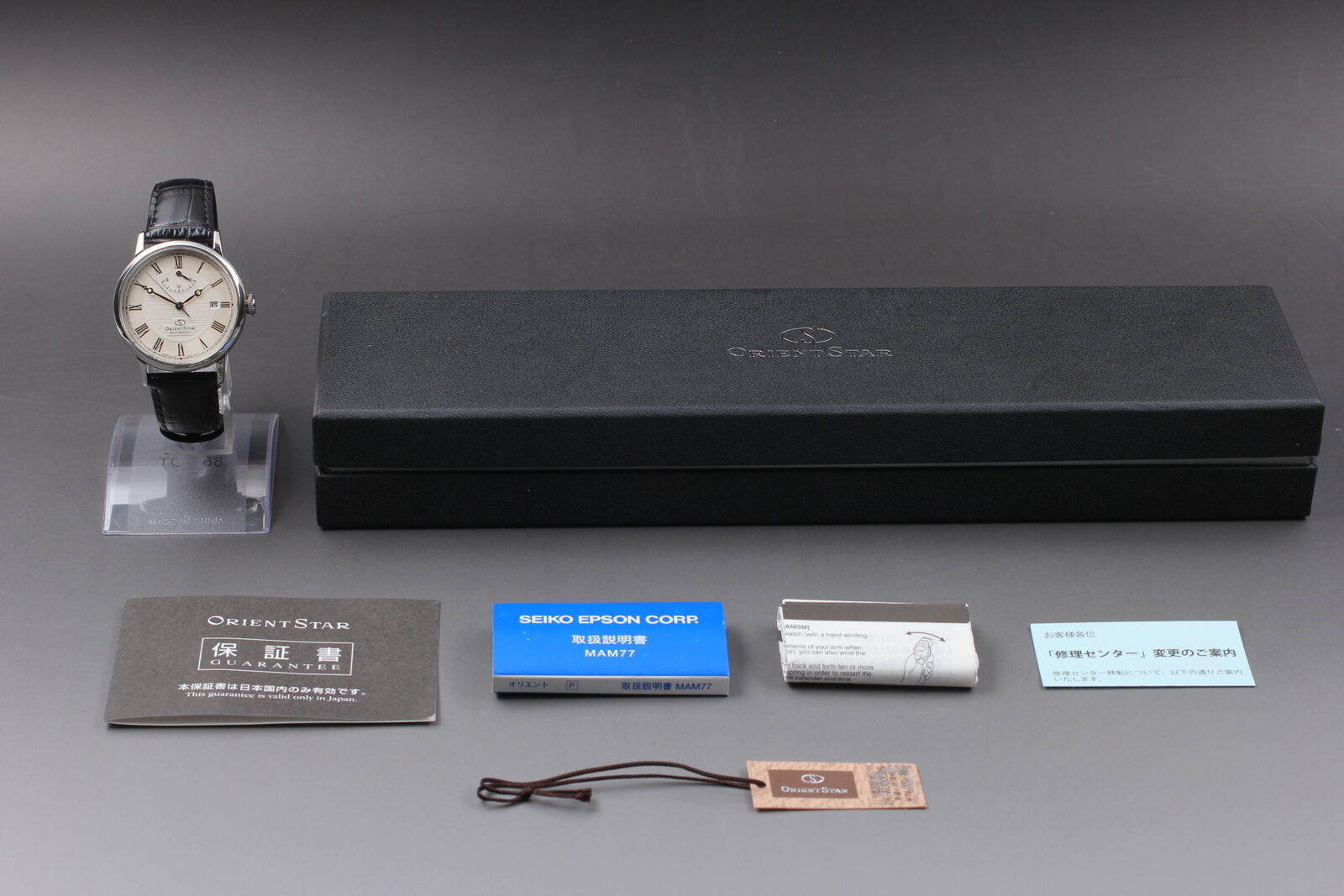 [Near MINT Box] Orient Star F6N4-UAC0 Automatic White Dial Black Men's Watch JP