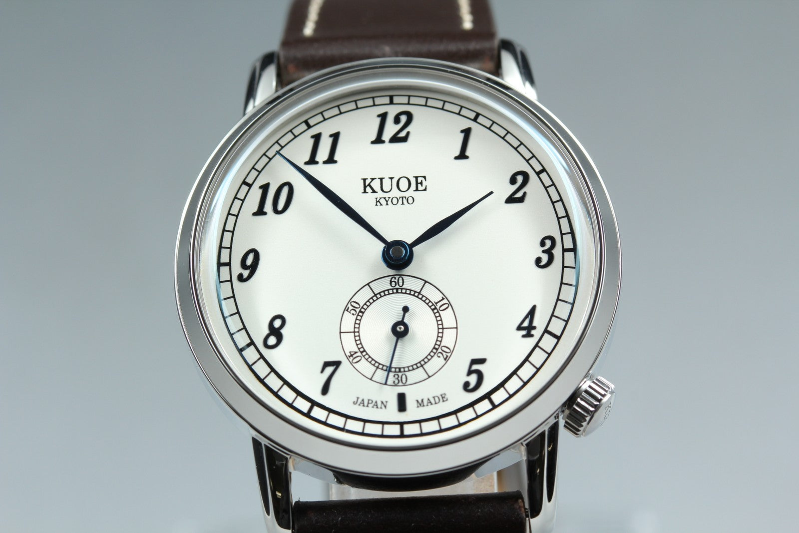[MINT Box] KUOE KYOTO OLD SMITH 90-007﻿ Silver Brown Automatic Men's Watch JAPAN