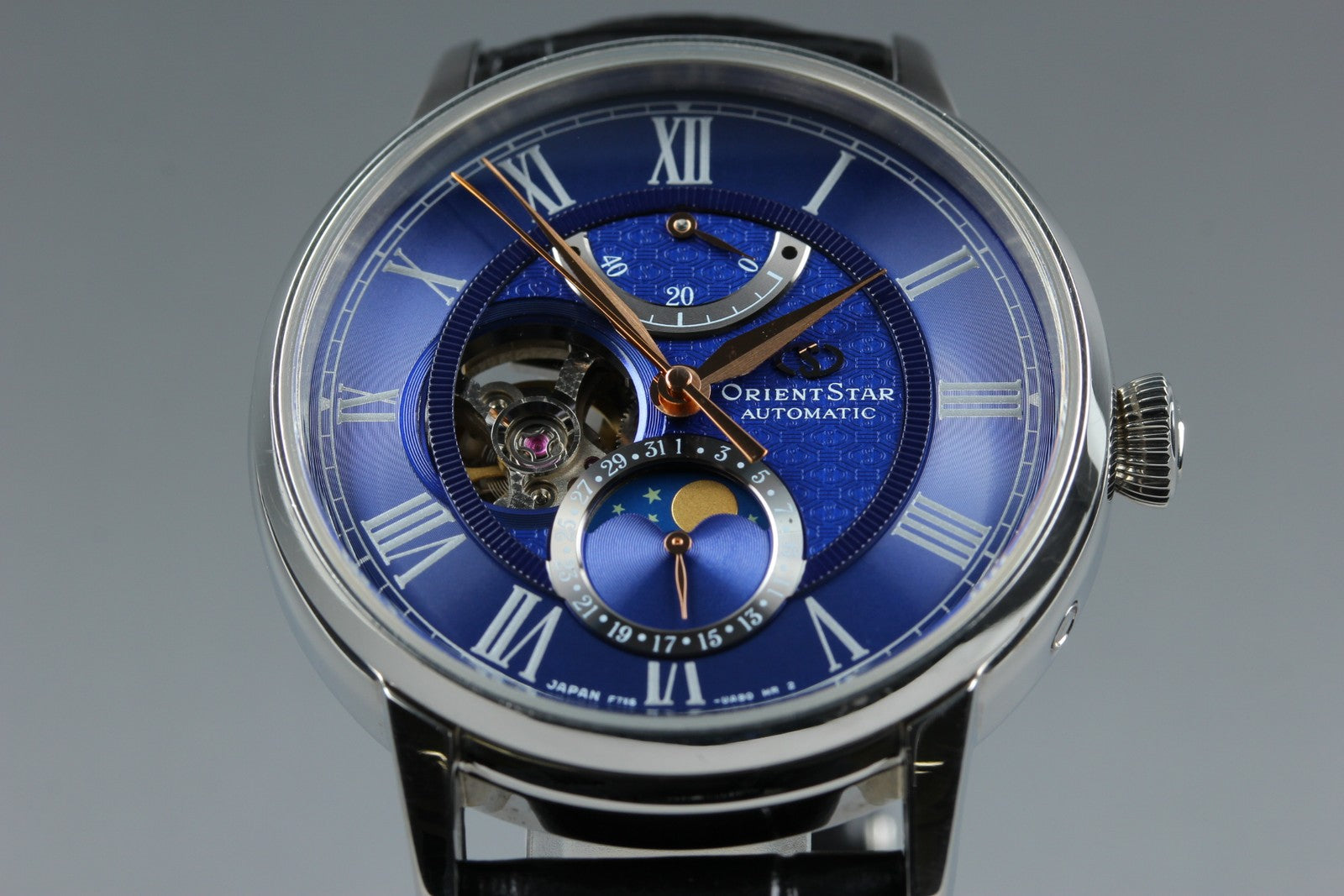 ORIENT Star Classic F7X6-UAB0 Automatic Blue Dial Date Men's Watch 41mm JAPAN