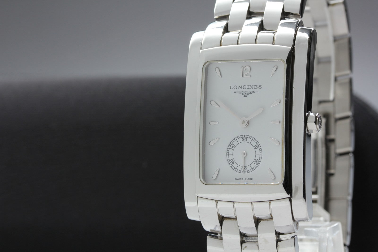 New Batt LONGINES Dolce Vita L5.655.4 Quartz White Dial Men's Watch 26mm JAPAN