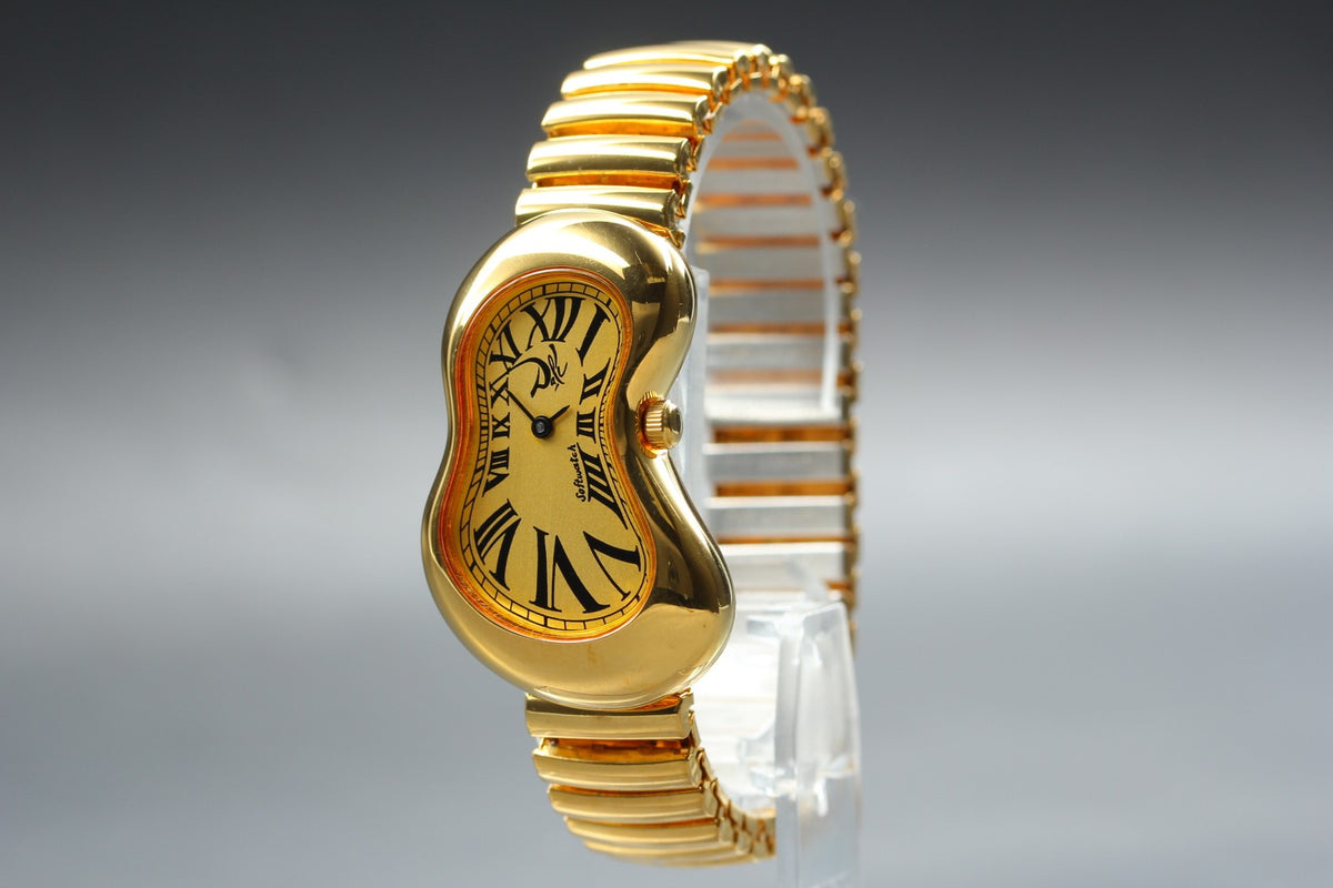 [Overhauled] Salvador Dali Softwatch 022146 Gold Dial 26mm Unisex Quartz Watch