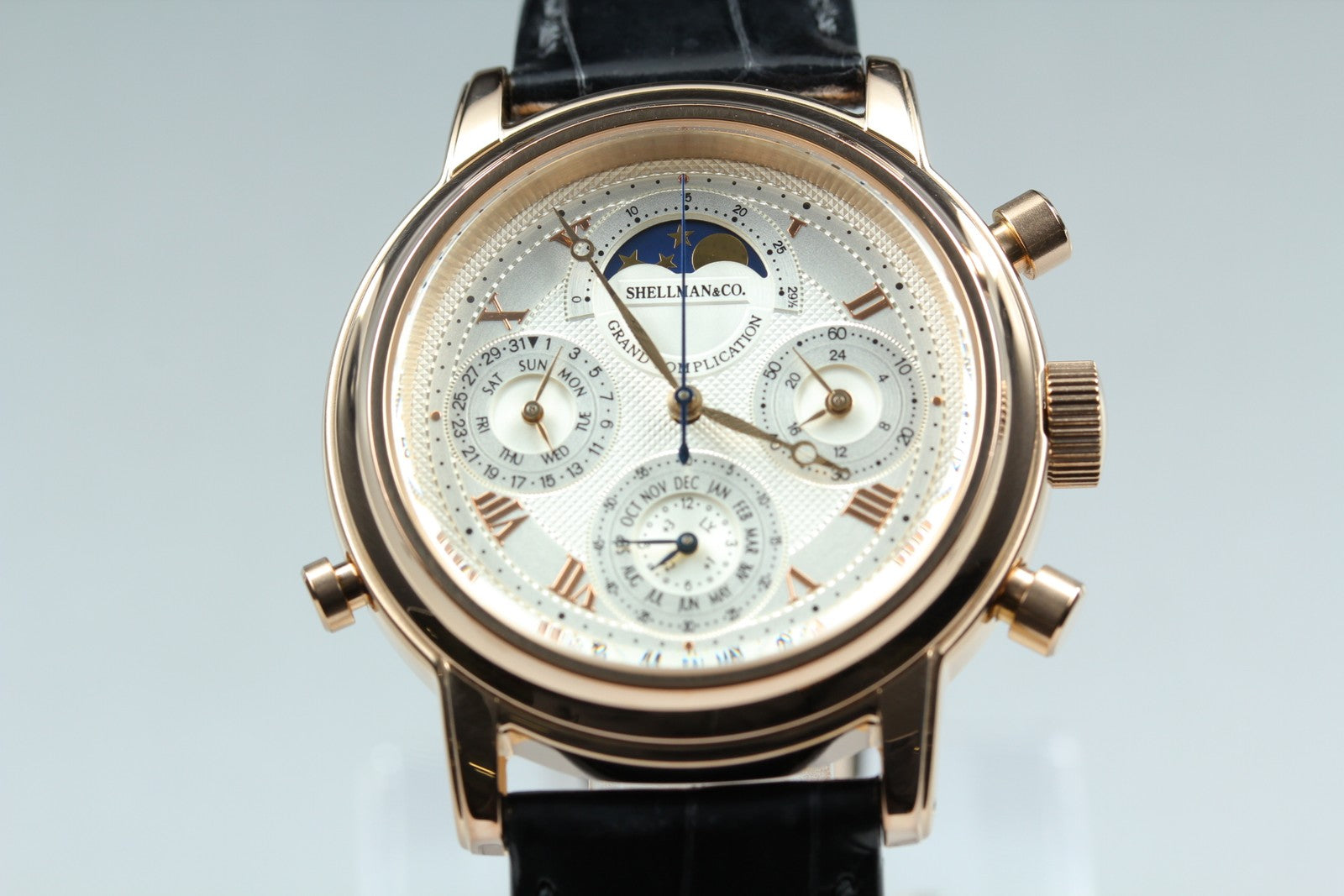 SHELLMAN Grand Complication Premium 6771-T011179TA Men's Qz Watch JAPAN [Box]