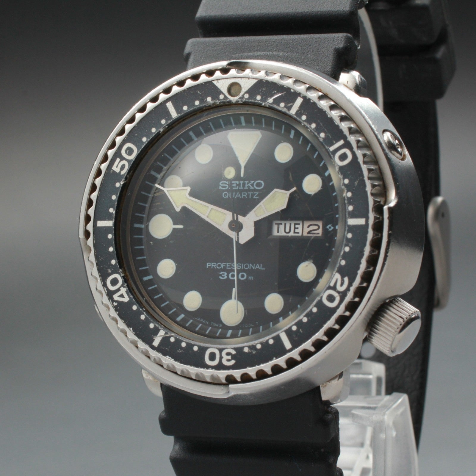 [Exc+4] SEIKO Professional 300m Diver 7549-7010 Quartz Men’s Watch 47mm JAPAN