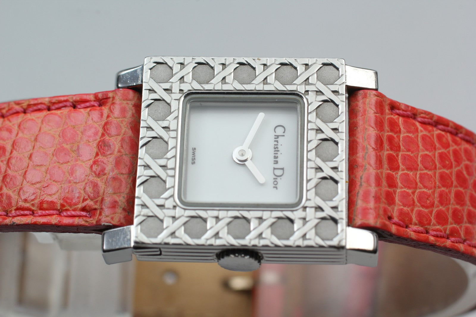 [Exc+5 Box] Christian Dior D60-109 La Parisienne Silver 19mm Women's Qz Watch
