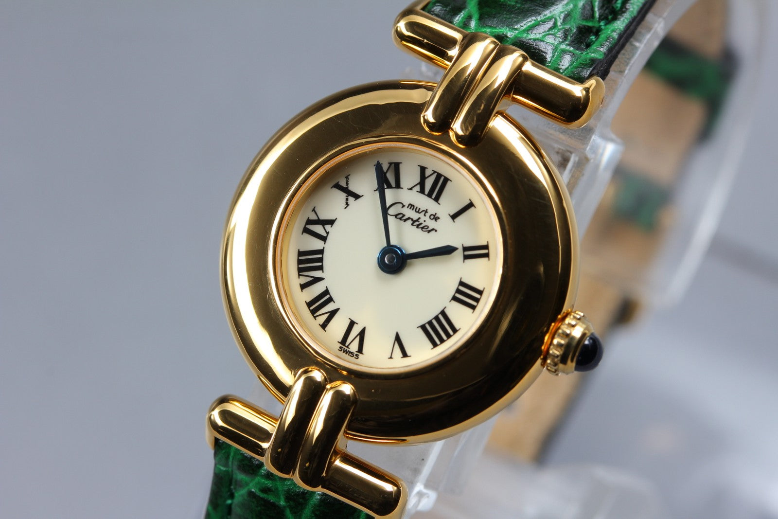Vintage [Near MINT- Box] Cartier Must Colisee Vermeil 590002 Women's Qz Watch