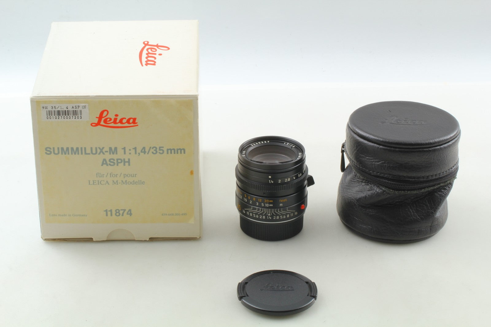 [Top MINT w/Box] Leica Summilux-M 35mm f/1.4 ASPH Black 11874 6bit From JAPAN