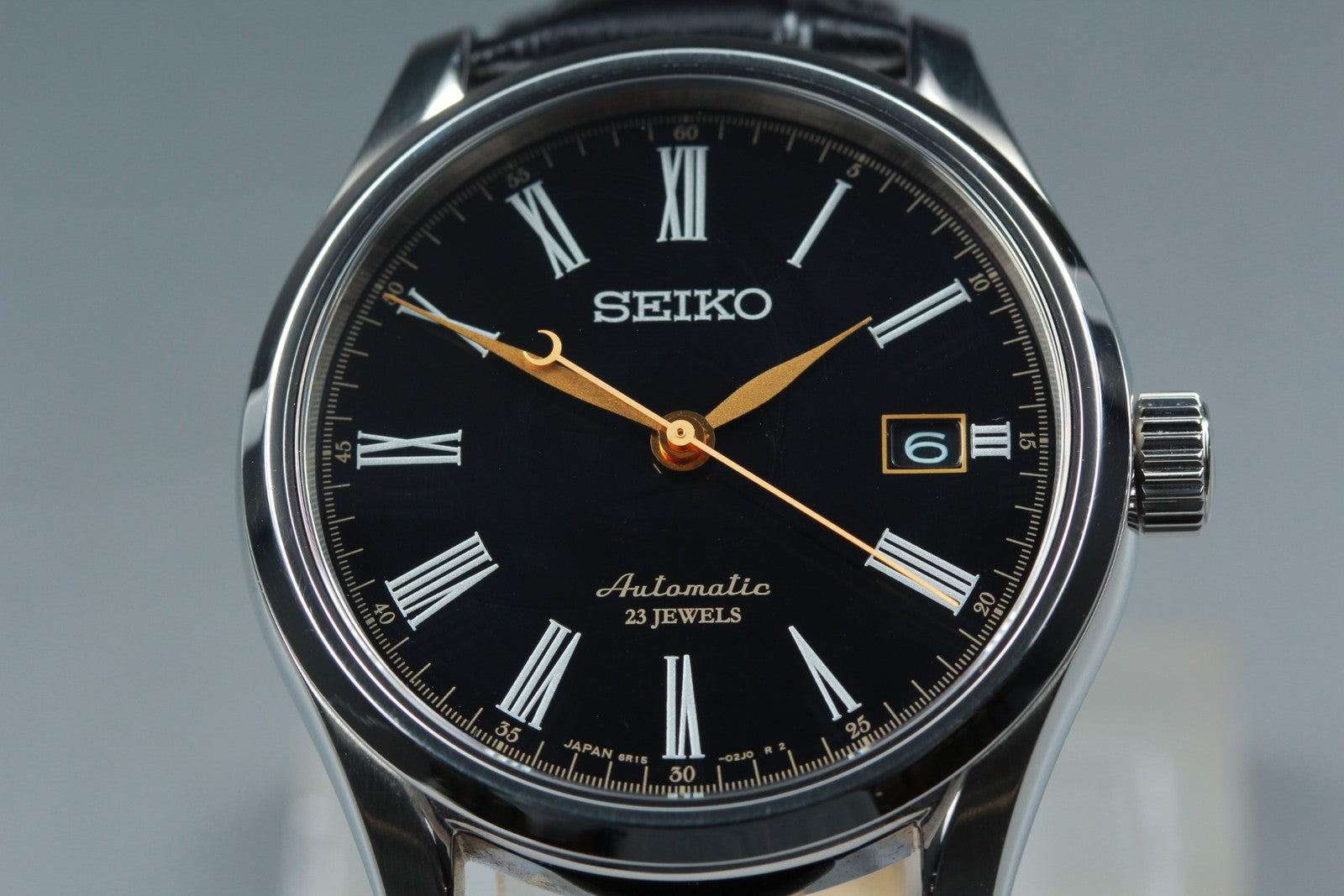 SEIKO 6R15-03E0 SARX029 Presage Black Dial Automatic Date Men's Watch 40mm Exc+5