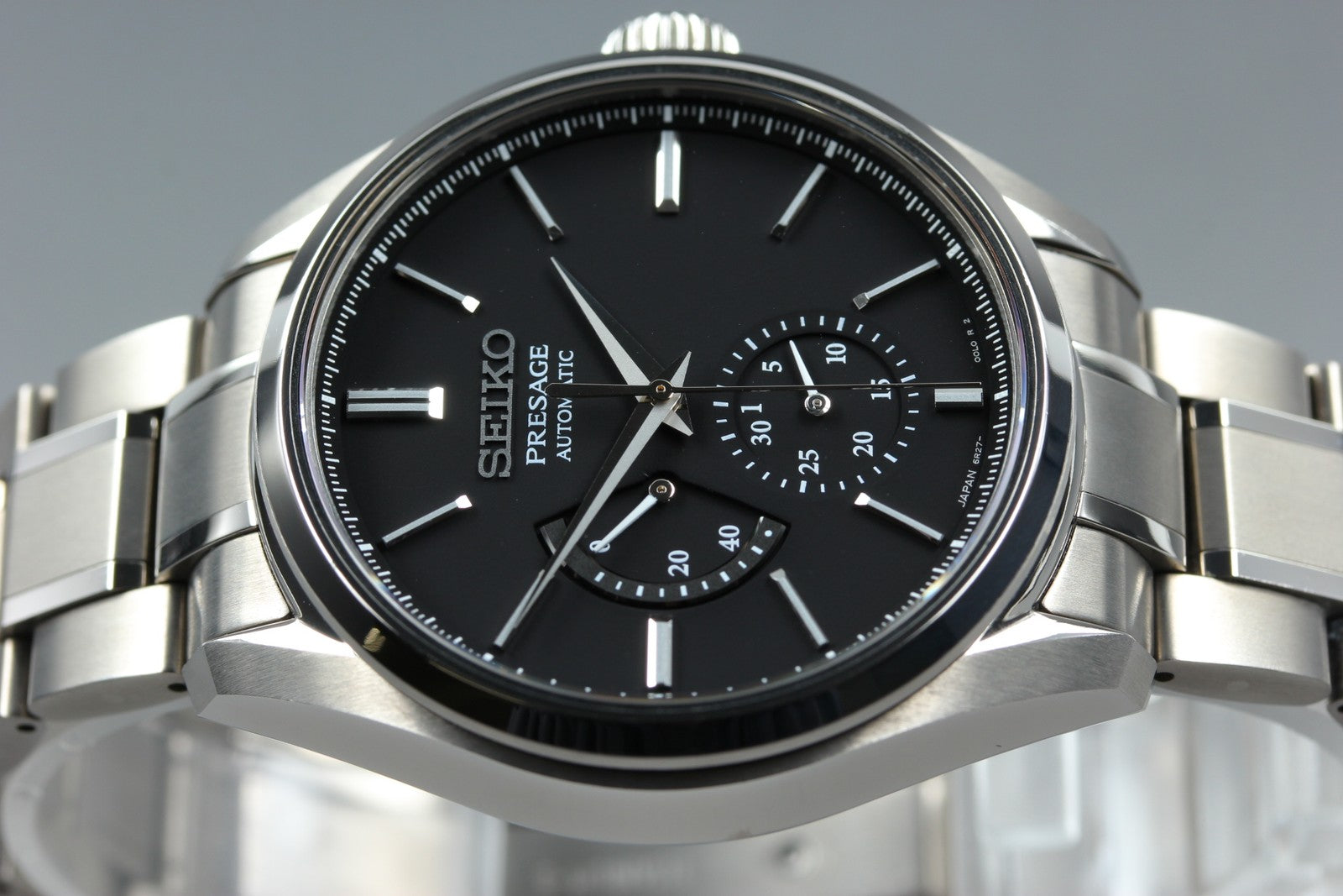 SEIKO Presage 6R27-00H0 SARW041 Black Automatic Date Men's Watch 40mm JAPAN