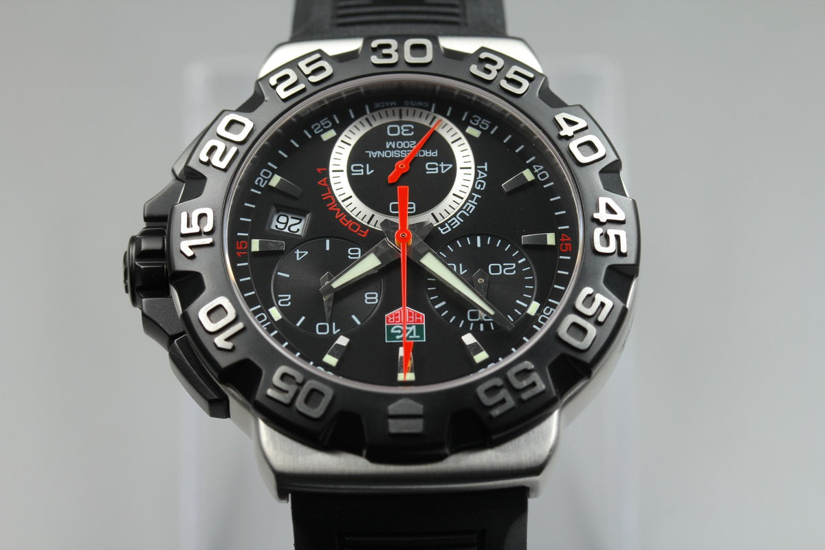 New Batt TAG HEUER Formula 1 CAH1110 Quartz Chronograph Men's Watch 41mm JAPAN