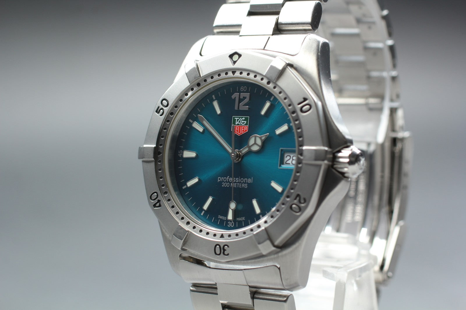 TAG HEUER Professional 2000 WK1119-1 Blue Turquoise Dial 38mm Men’s Quartz Watch