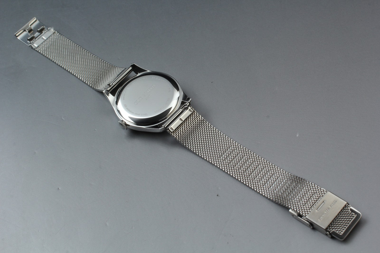 KUOE KYOTO OLD SMITH 90-001 34mm Silver Black Quartz Men's Watch JAPAN