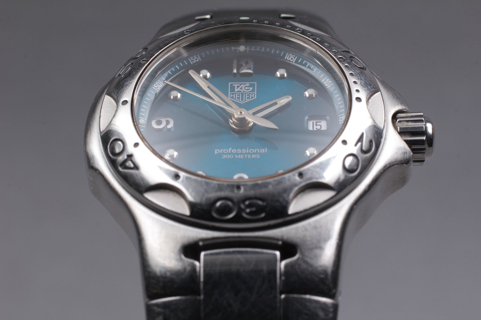 Exc+4* TAG Heuer WL1317 Kylium Professional Quartz Blue Dial Women's Watch JAPAN
