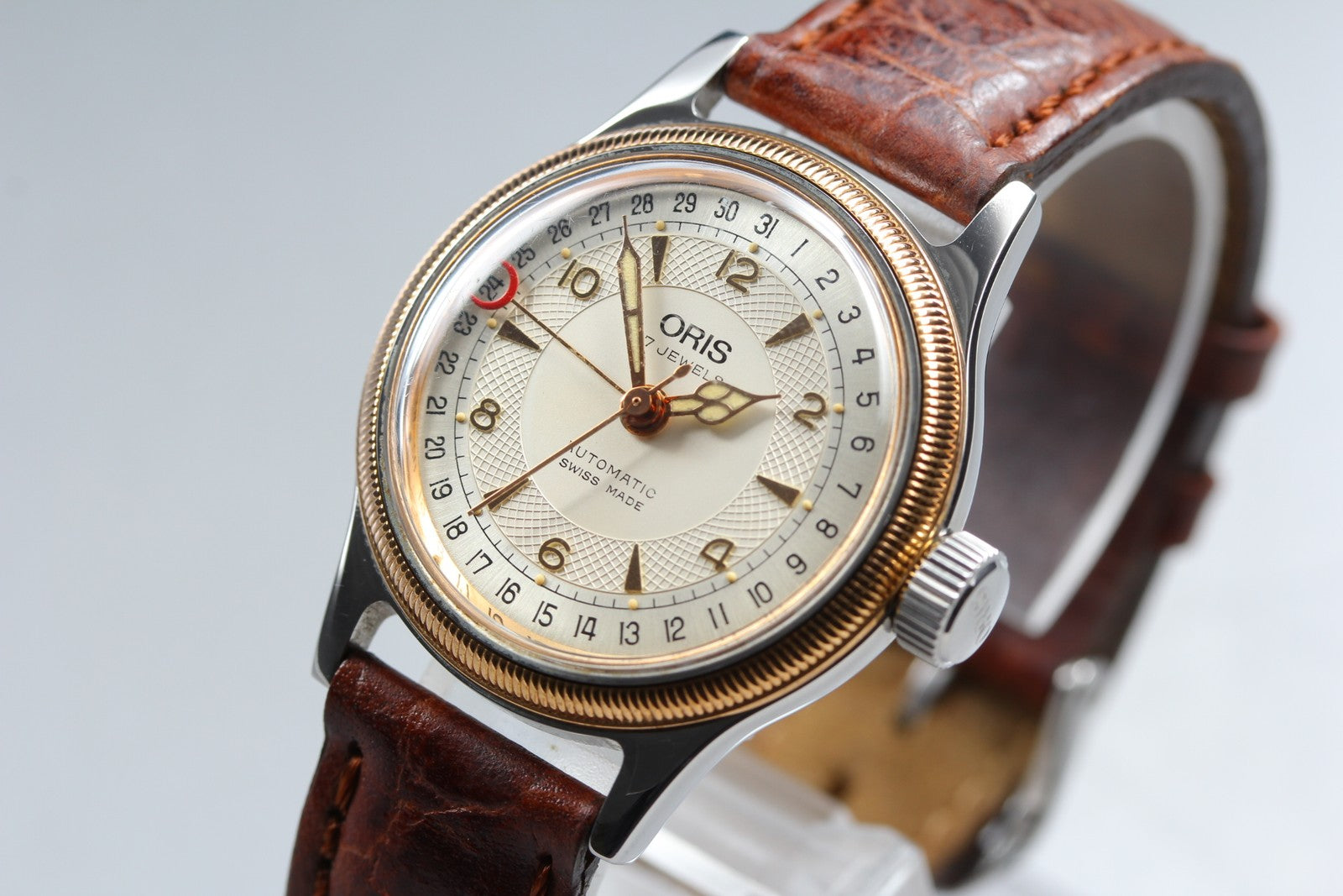 Vintage ORIS Big Crown Pointer Date 7400B 31mm Men's Automatic Watch [w /Box]