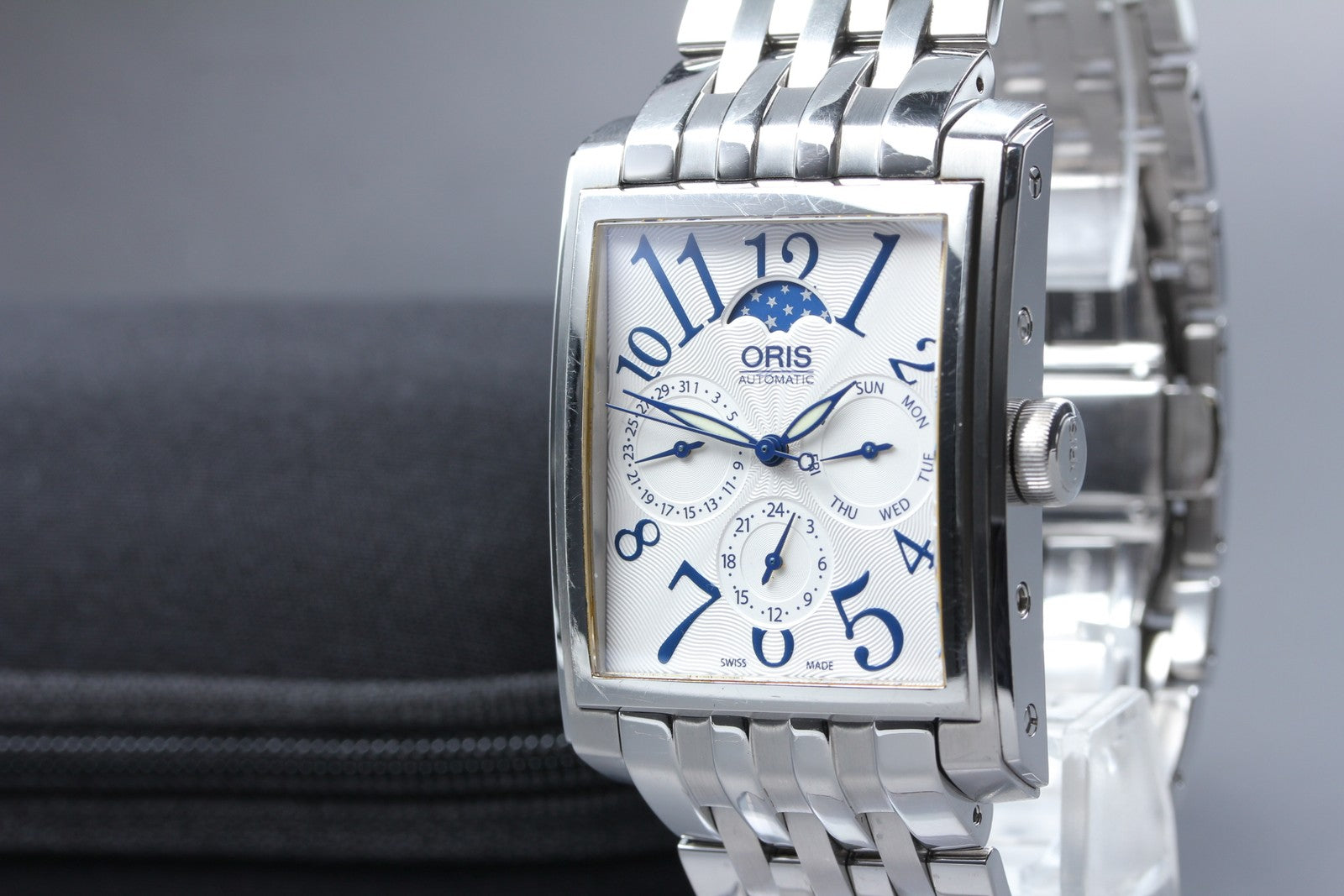 [Exc+5] ORIS Rectangular Complication 7658 Moon Phase 33mm Automatic Men's Watch