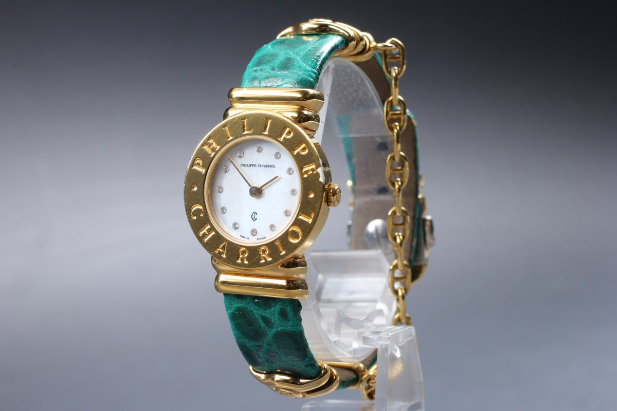 PHILIPPE CHARRIOL 7007901 White Dial Quartz Women's Watch 24mm JAPAN Box