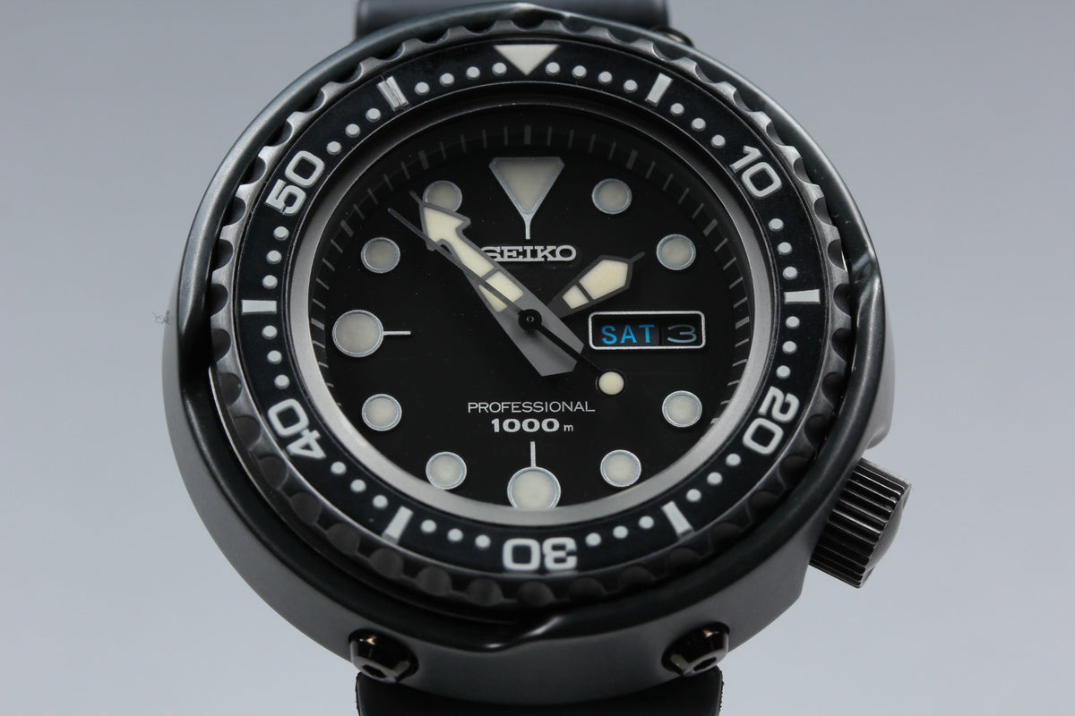 SEIKO PROSPEX MARINE MASTER 7C46-0AA0 SBBN011 Black Men's Quartz JAPAN [Box]