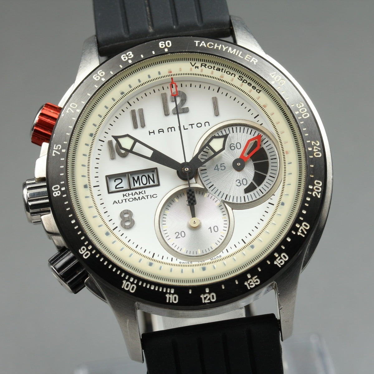 Hamilton Khaki Tachymiler H717260 Automatic Chronograph Men's Watch 45mm JAPAN