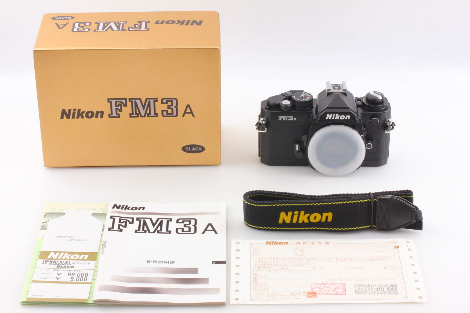 [Top MINT in Box] Nikon FM3A Black 35mm SLR Film Camera Body From JAPAN