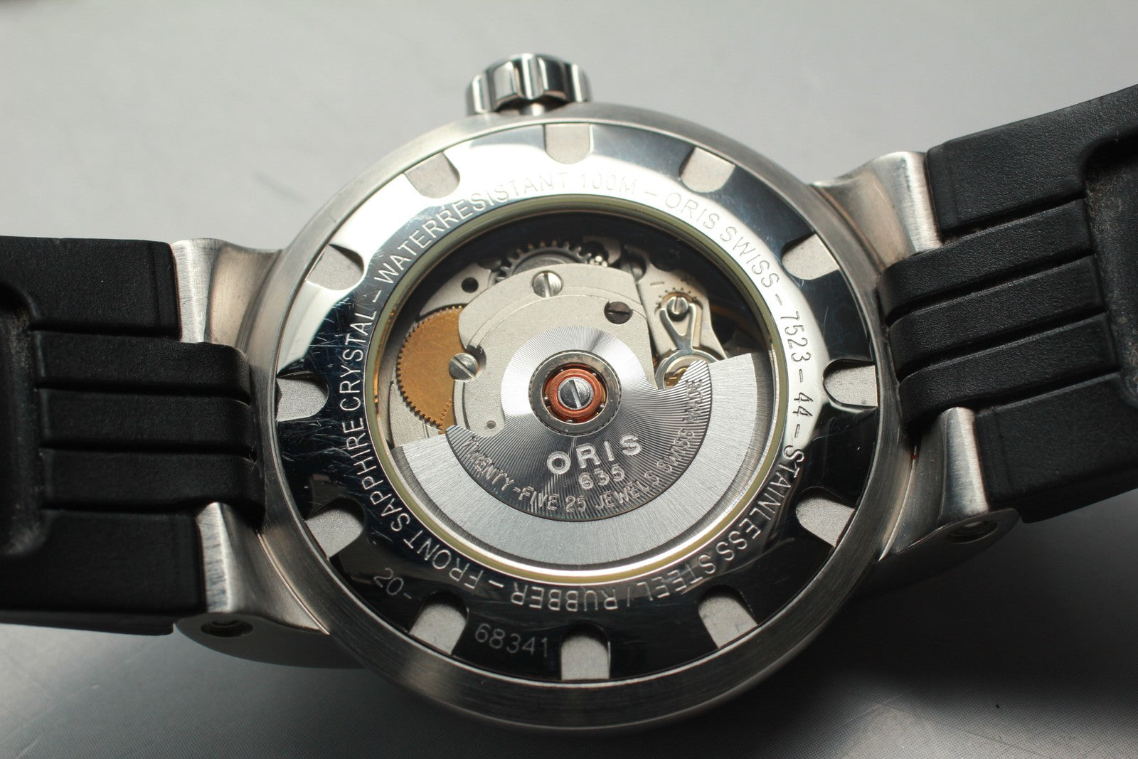 ORIS TT1 7523-44 Black Dial Automatic Day/Date Boy's Watch 37mm JAPAN Box
