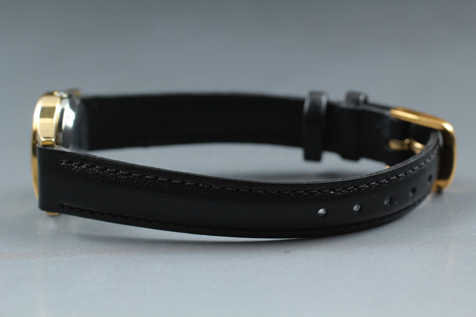 Vintage [Exc+5] OMEGA De Ville Cal.1353 591.0019 Gold Black Quartz Women's Watch