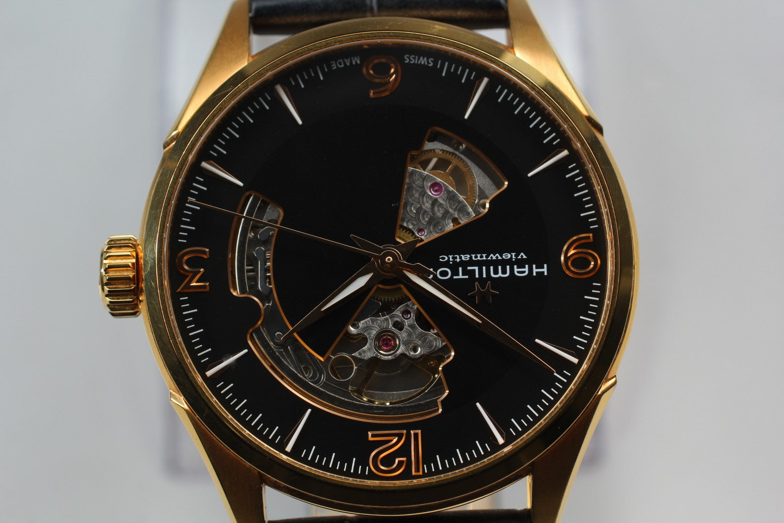 Hamilton Jazzmaster H327350 Automatic Black Dial Men's Watch 41mm JAPAN Box