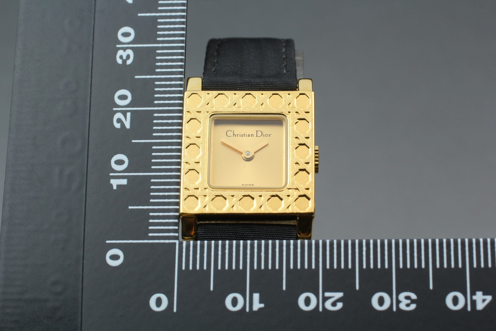 Christian Dior La Parisienne D60-159 Gold Black 19mm Women's Quartz Watch [Box]