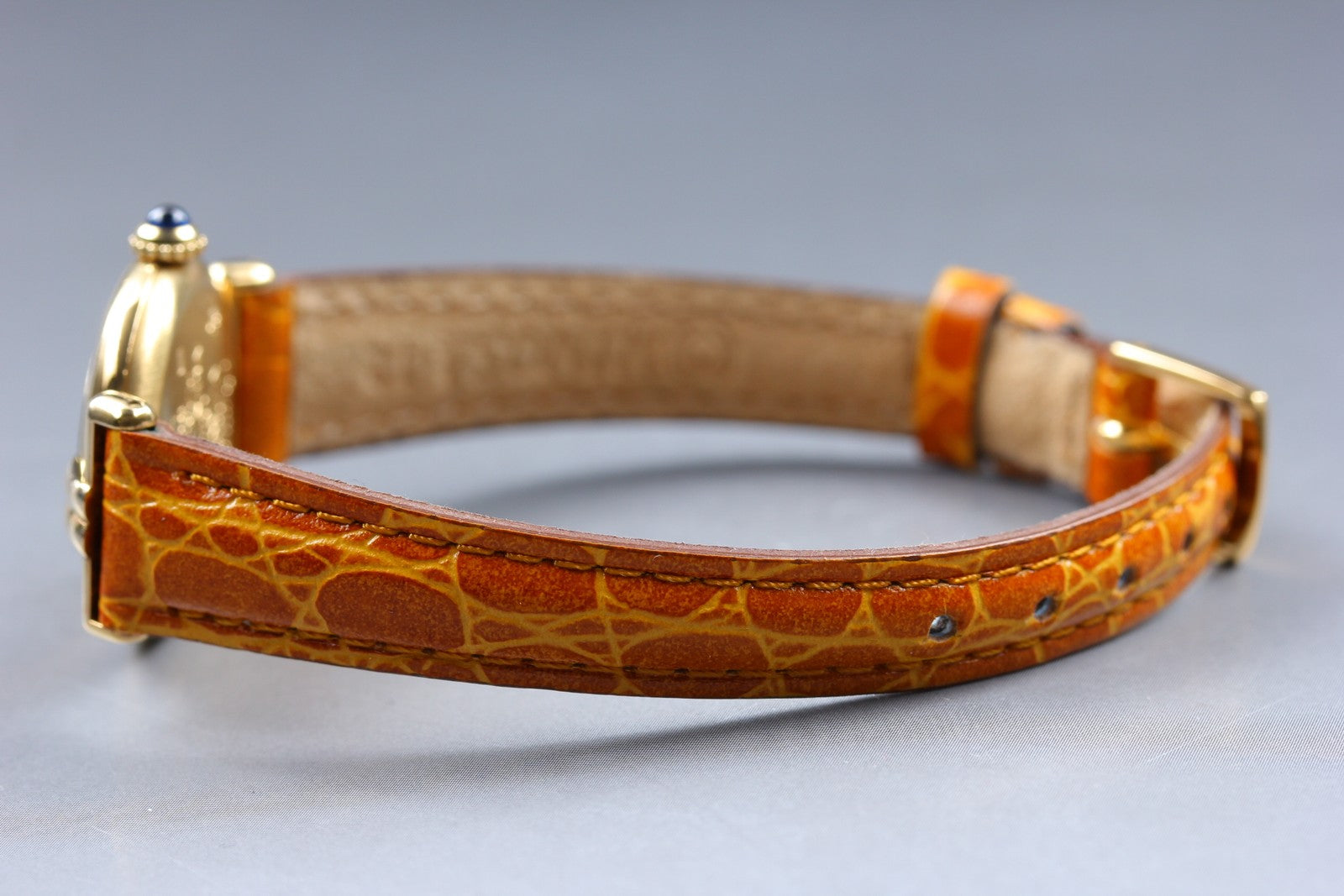 Vintage [Exc+5] Cartier Must Colisee Vermeil 590002 Gold Women's Quartz Watch