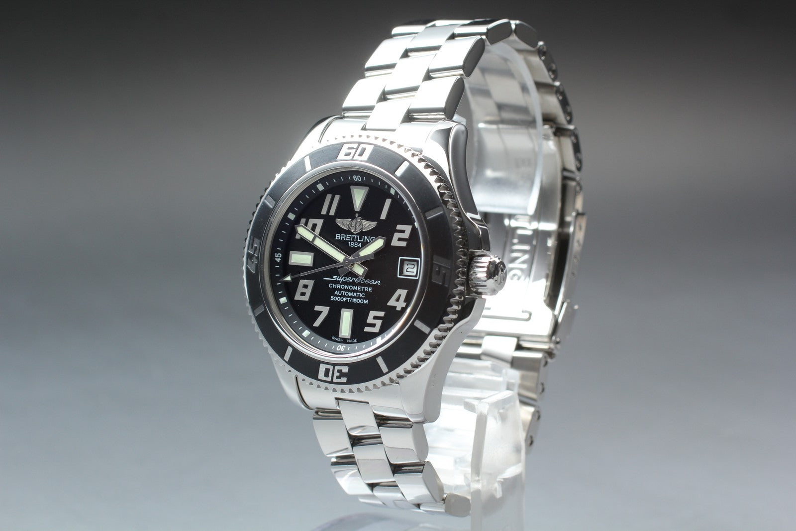 [Polished Box] Breitling Superocean 42 A17364 Black 42mm Automatic Men's Watch